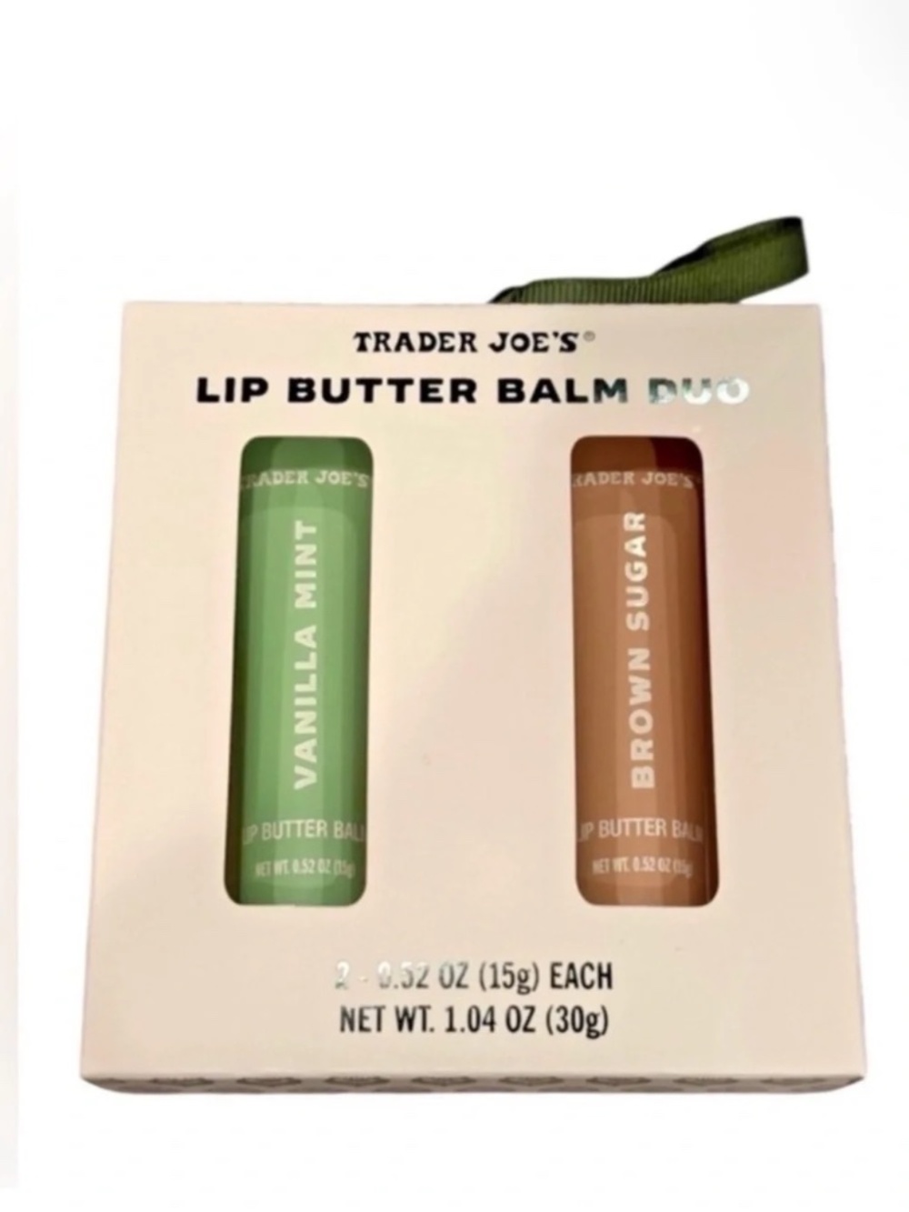 Trader Joe's Lip Butter Balm Duo - Vanilla Mint & Brown Sugar